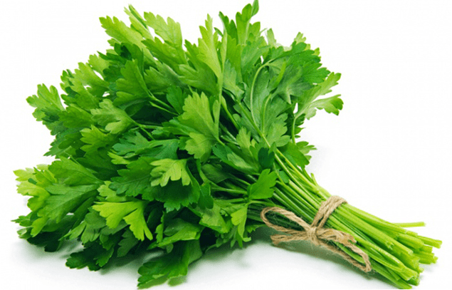 Parsley has beneficial effects on the male body