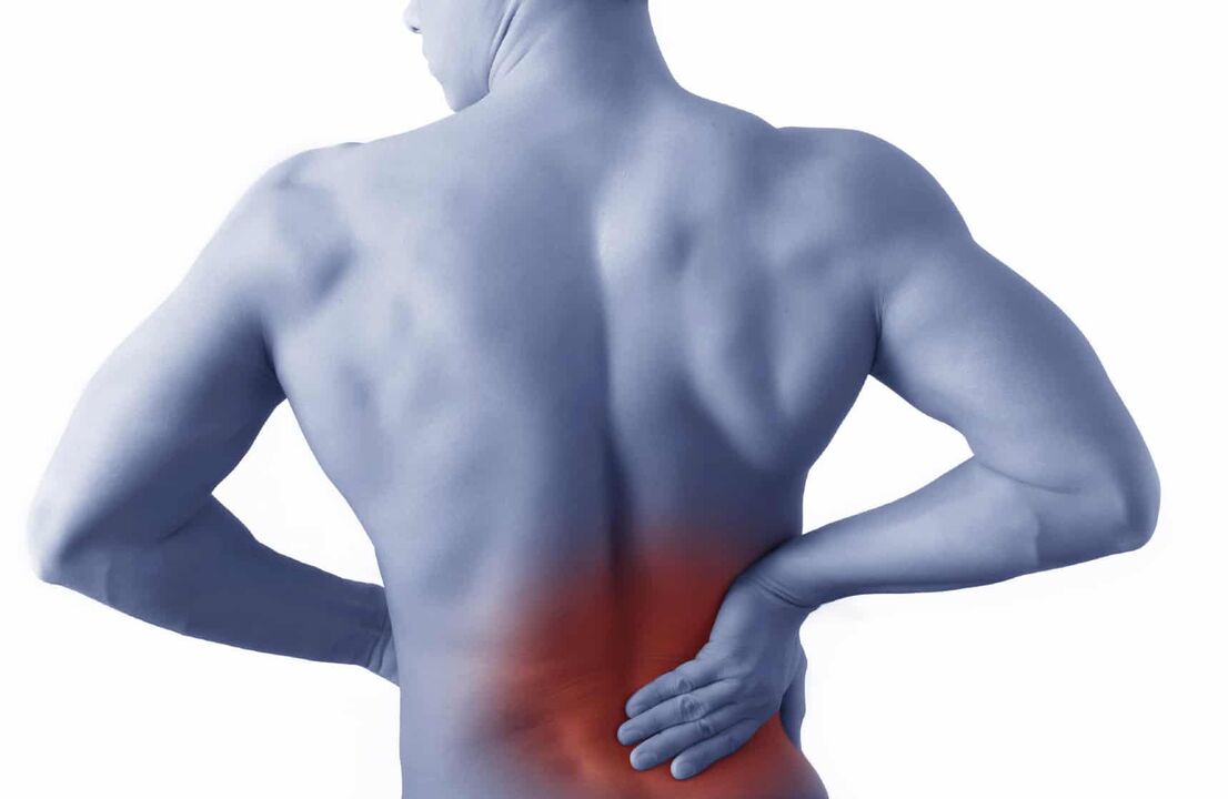 Back pain with prostatitis