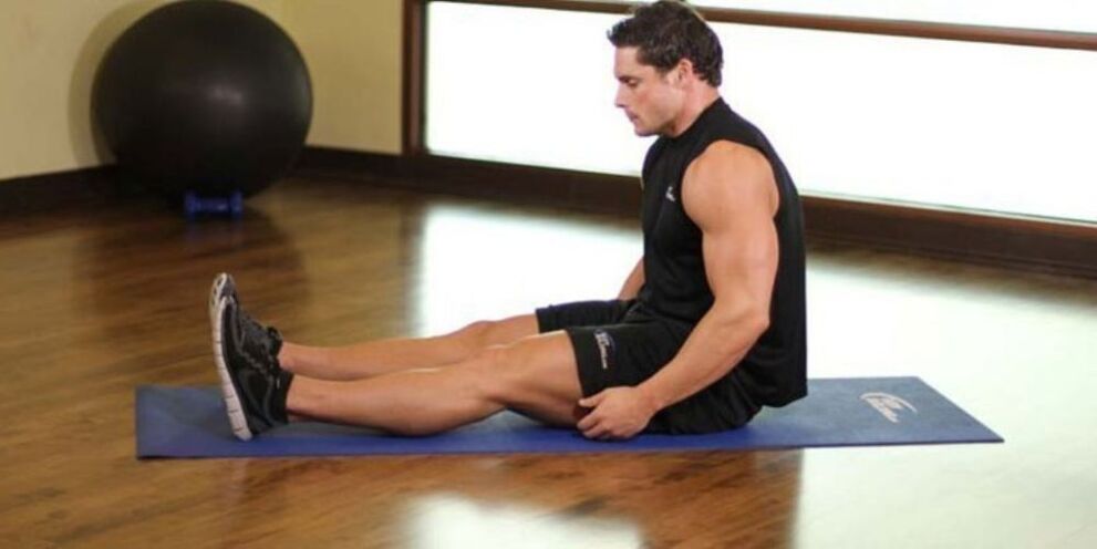 A man exercises to help relieve prostate inflammation